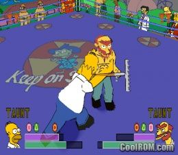 Simpsons, The - Wrestling ROM (ISO) Download for Sony ...